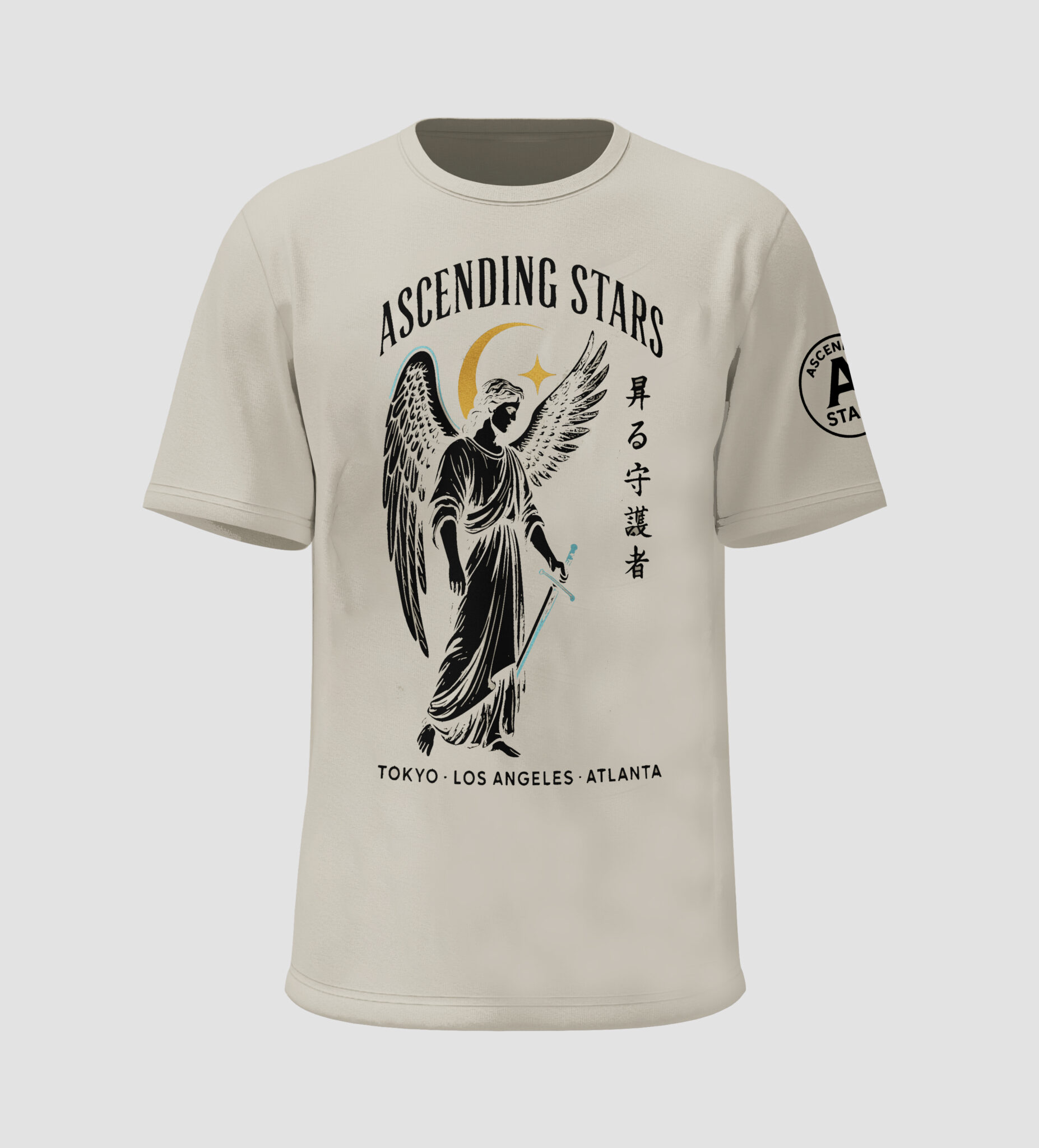 ascending stars guardian angel tee – off white crème
